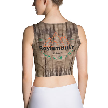 RoylemBuilt Nature-Print Crop Top