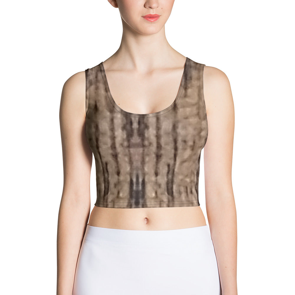 RoylemBuilt Nature-Print Crop Top