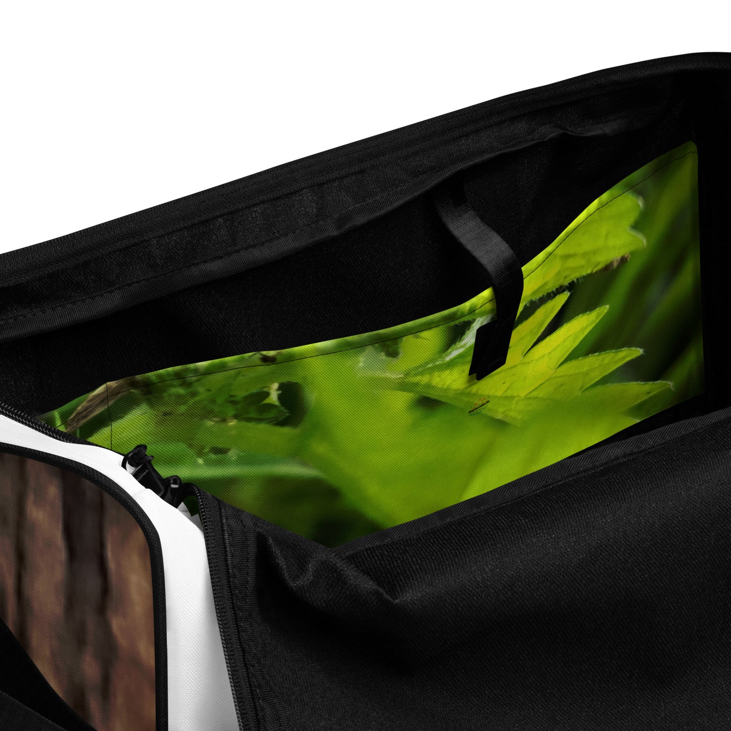 RoylemBuilt Branded Nature-Print Duffle Bag