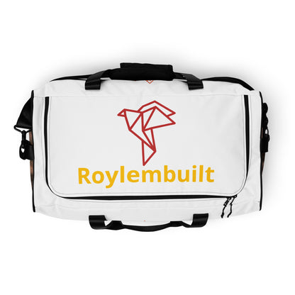 RoylemBuilt Branded Nature-Print Duffle Bag