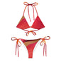 RoylemBuilt Nature-Print Recycled String Bikini