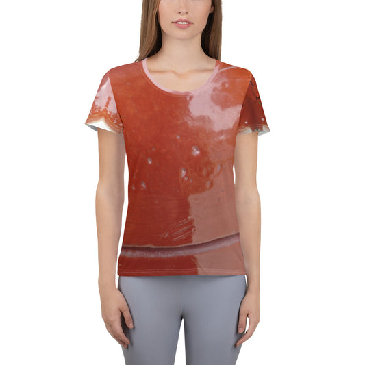 RoylemBuilt Sleeve Branded Nature-Print Women's Athletic T-shirt