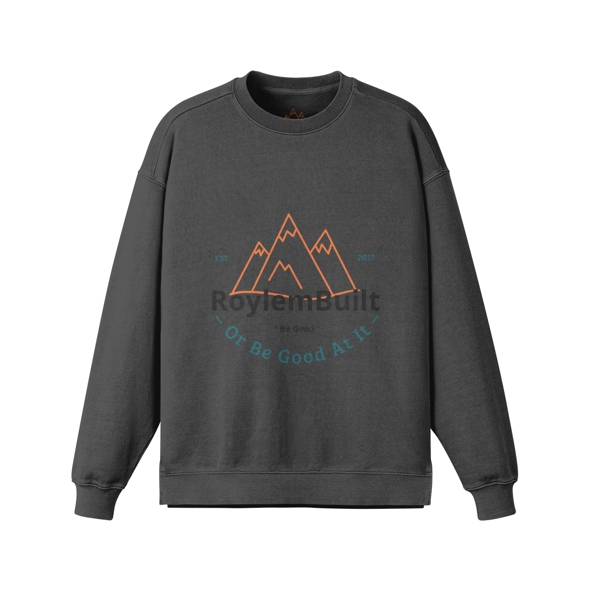 380GSM RoylemBuilt Heavyweight Oversized Side Slit Faded Sweatshirt