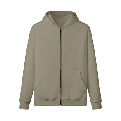 380GSM Unisex Heavyweight Fleece-lined Full-zip Hoodie